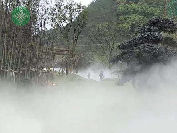 杭州圣域嘉房地產開發(fā)有限公司售樓部-噴霧造景2