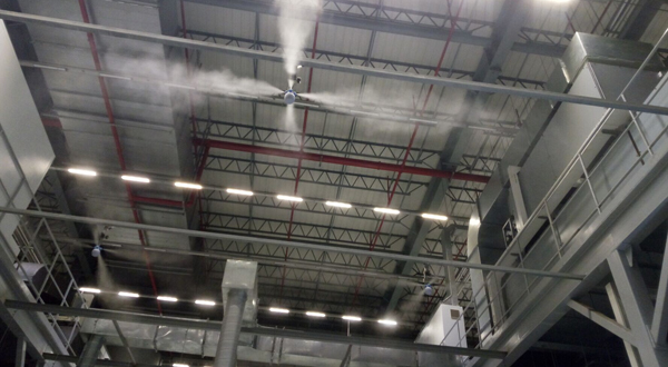 霧王提供的車間加濕設(shè)計方案很合理，操作方便！